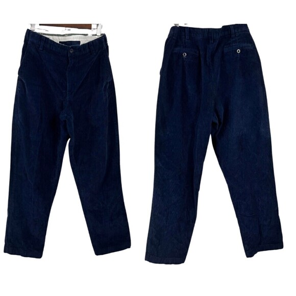 L.L. Bean Other - L.L.Bean Size 38 Comfort Waist Blue Corduroy Cotton Straight Mens Trouser Pants